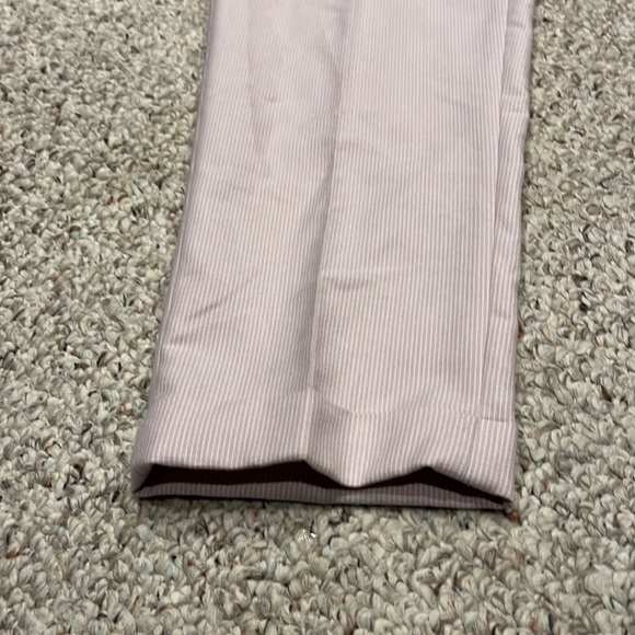 NWOT Asos Design Tapered Cuff Suit Pants Pink Pinstripe 38x32 - Picture 3 of 5